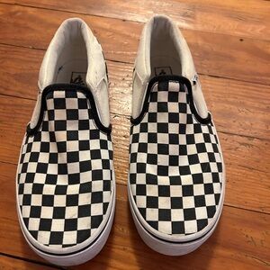 Vans Youth checkerboard classic slip on shoes Size 4.5